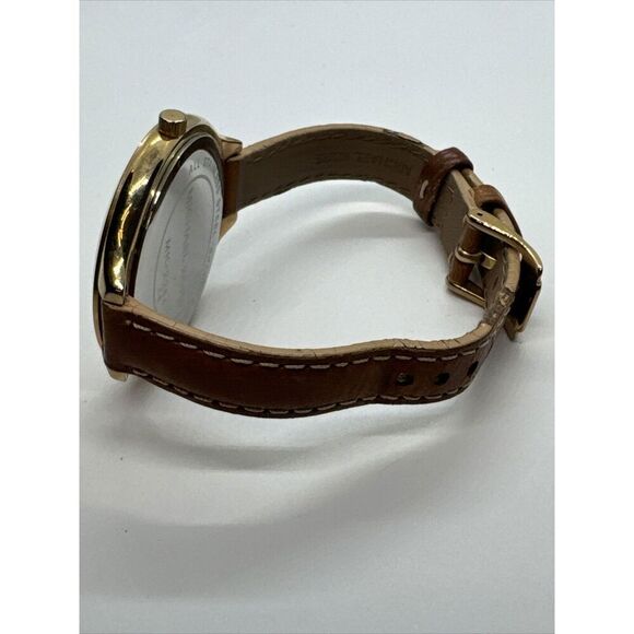 Michael Kors Slim Runway MK2284 Women's Brown Leather Analog Dial Watch JNA667 - Picture 7 of 11